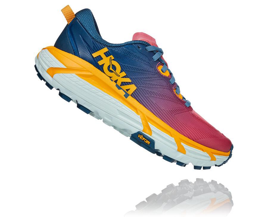 Trail Shoes Womens - Hoka One One Mafate Speed 3 - Blue - PHIFMXS-06